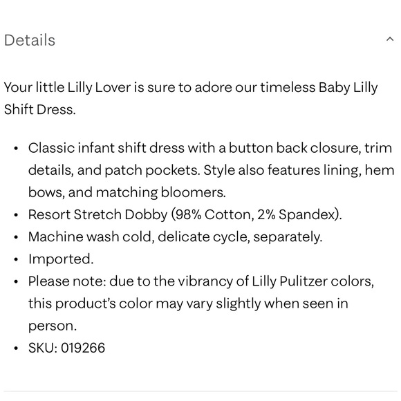 Baby Lilly Shift Dress-18/24 M - Picture 5 of 5